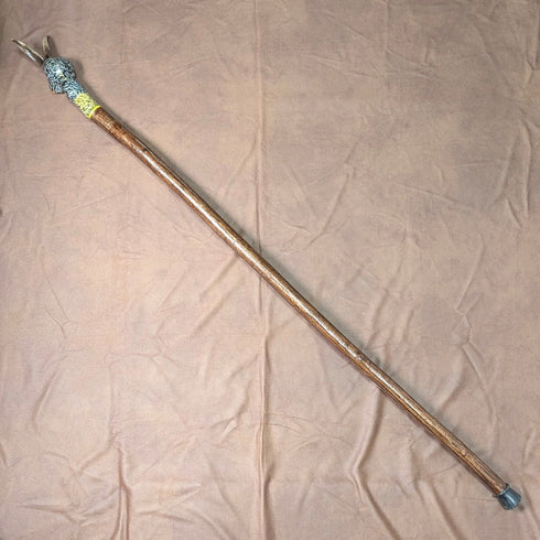 Vintage Brown Shaft Rabbit Head Handle Walking Stick 110cm